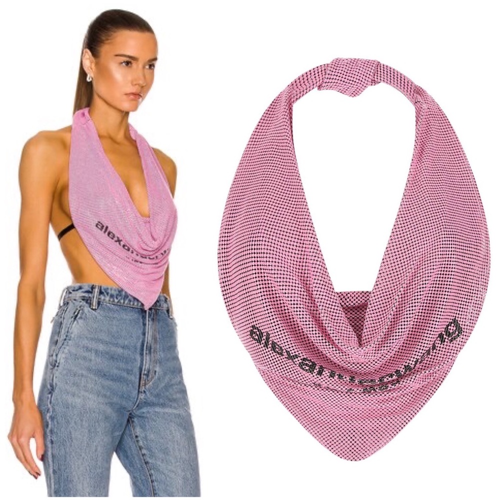 NWT Alexander Wang Chainmail Open-Back Top $795 M